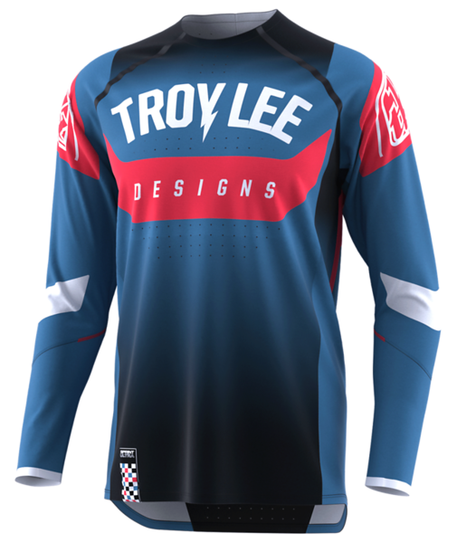 Troy Lee Designs Sprint Ultra Long Sleeve MTB Jersey - Arc Blue-Black - 2023