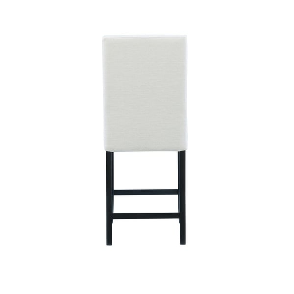 Linon James Crystal White 24-inch Counter Stool