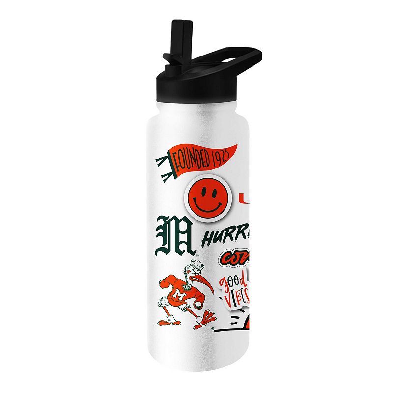 Miami Hurricanes 34oz. Native Quencher Bottle