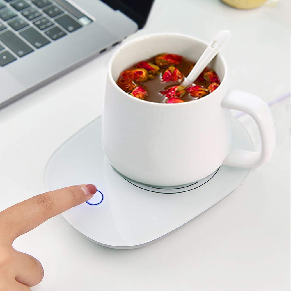 Coffee Mug Warmer for Desk with Auto Shut Off，Coffee Cup Warmer for Desk Office Home，Electric Beverage Warmer Plate for Coffee Tea Milk Cocoa