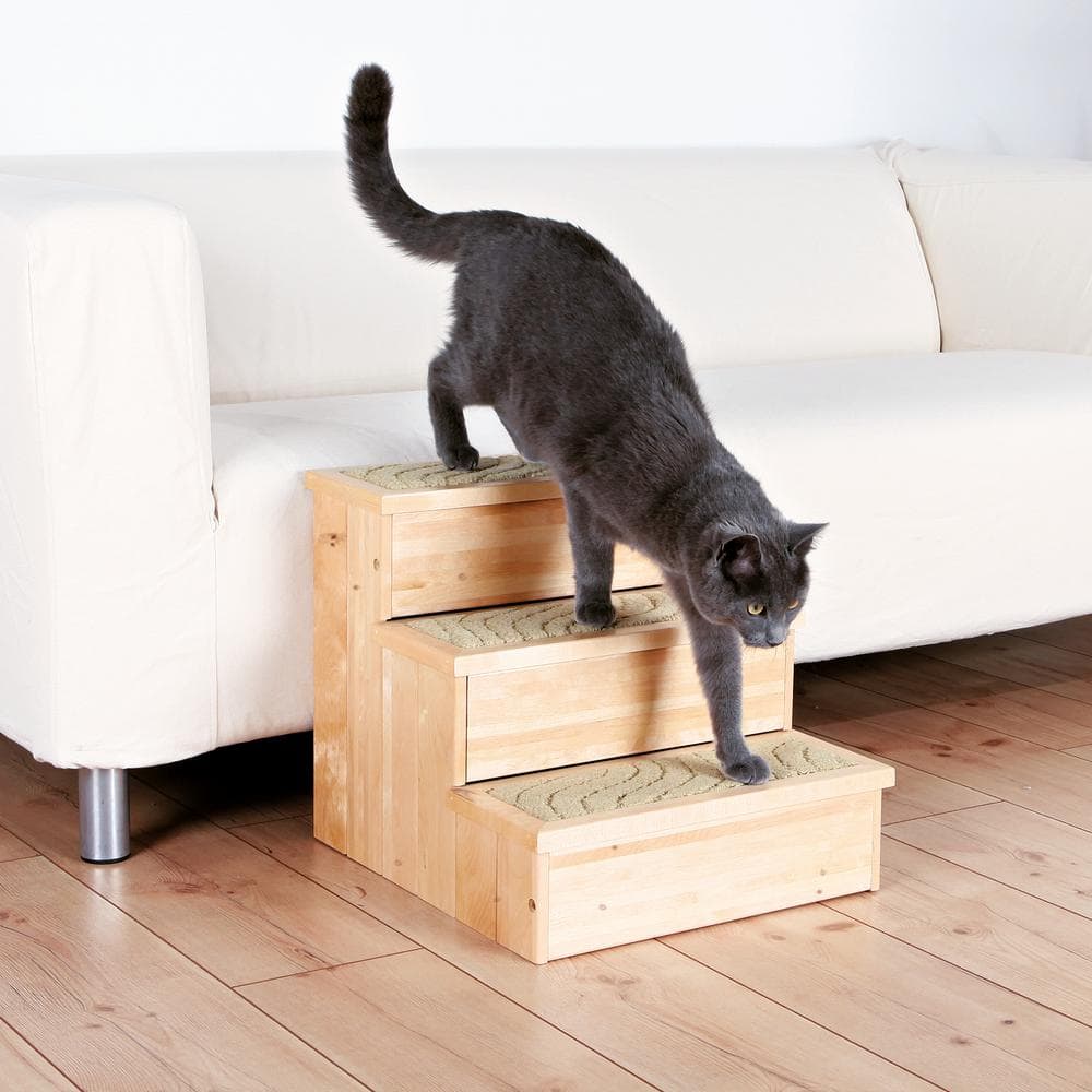 TRIXIE Natural Birch Wooden Pet Stairs 3943