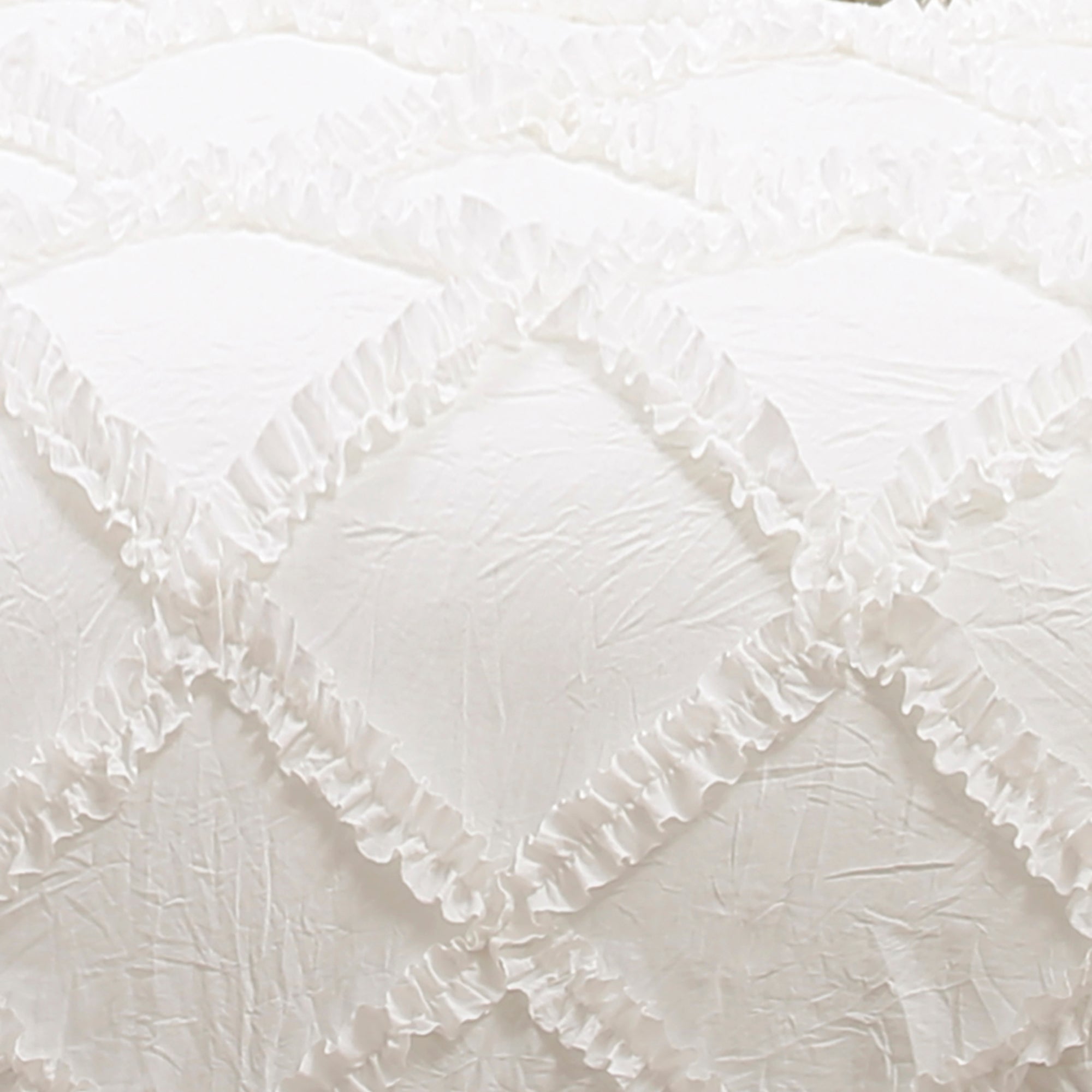 Ruffle Diamond 3 Piece Comforter Set