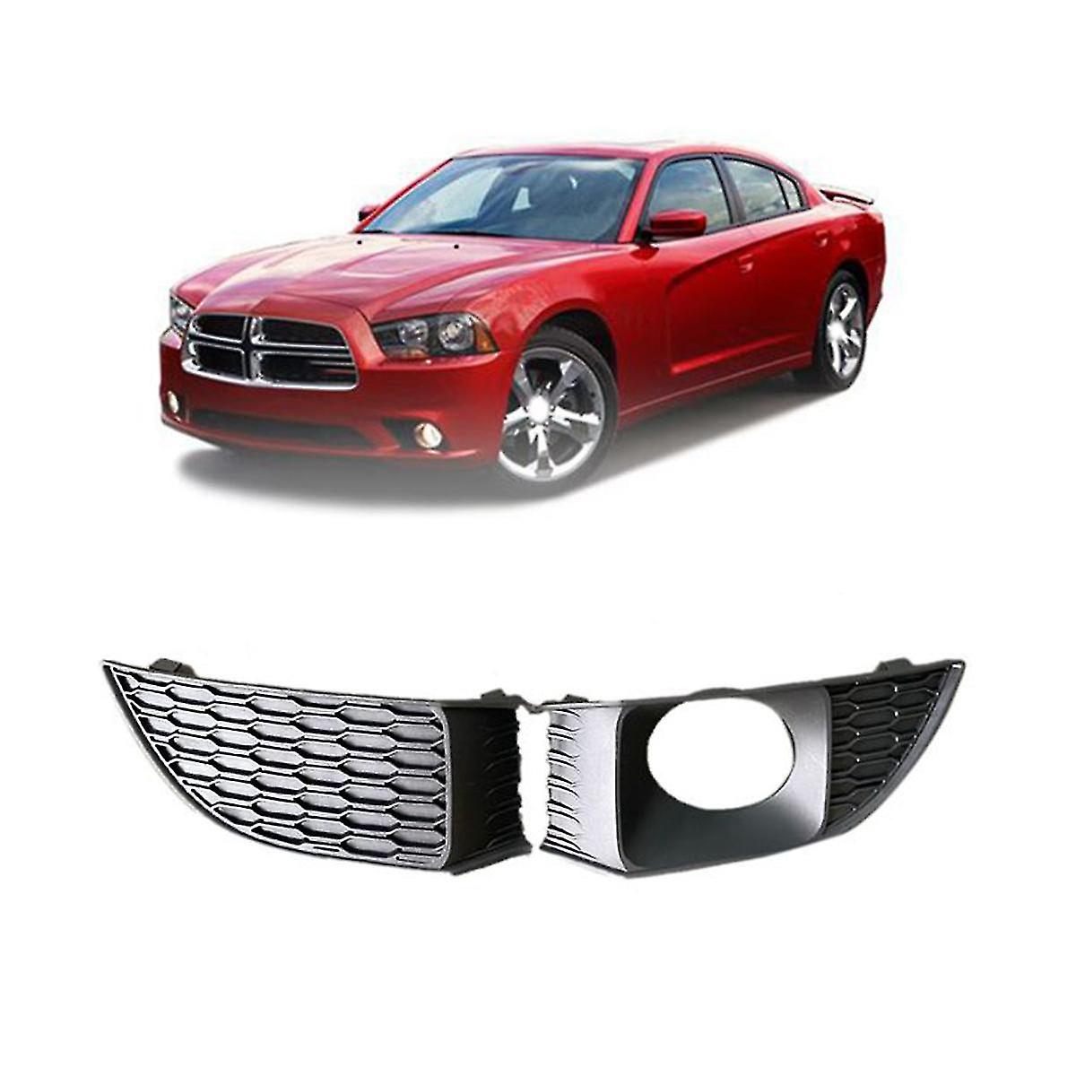 For Charger 2011-2014 Car Front Bumper Fog Lamp Cover Grill Grille Bezel Assembly 68092614aa 518237