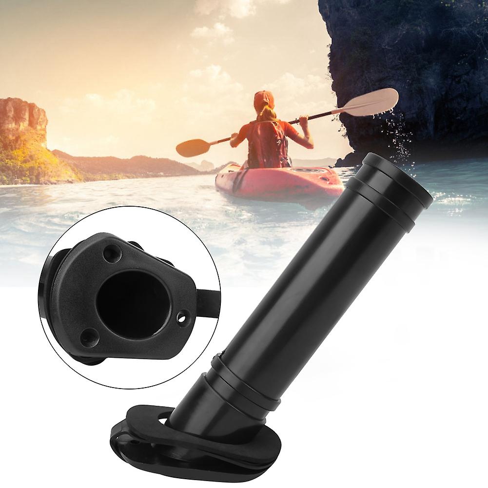 1 Pcs Black Fishing Rod Holder With Cap Cover Mount For Kayak Boats