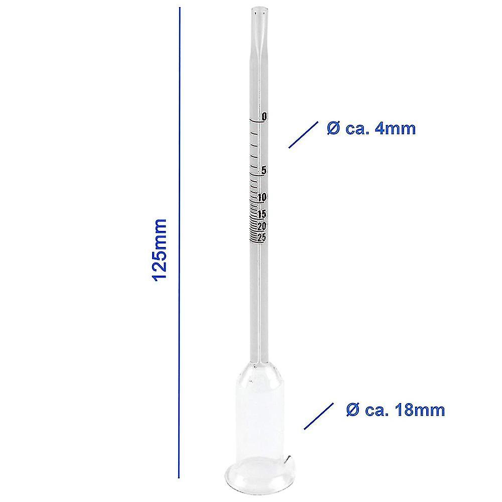 Glass Vinometer 0 To 25 Vol% Alcohol Content Percenta Alcohol Meter