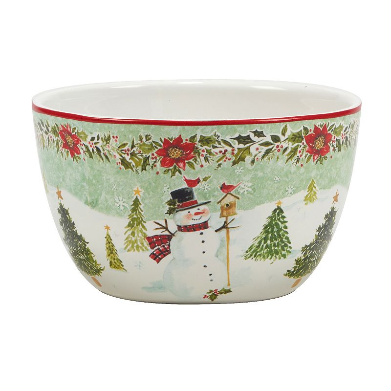 Certified International Set of 4 Joy of Christmas Ice Cream Bowls