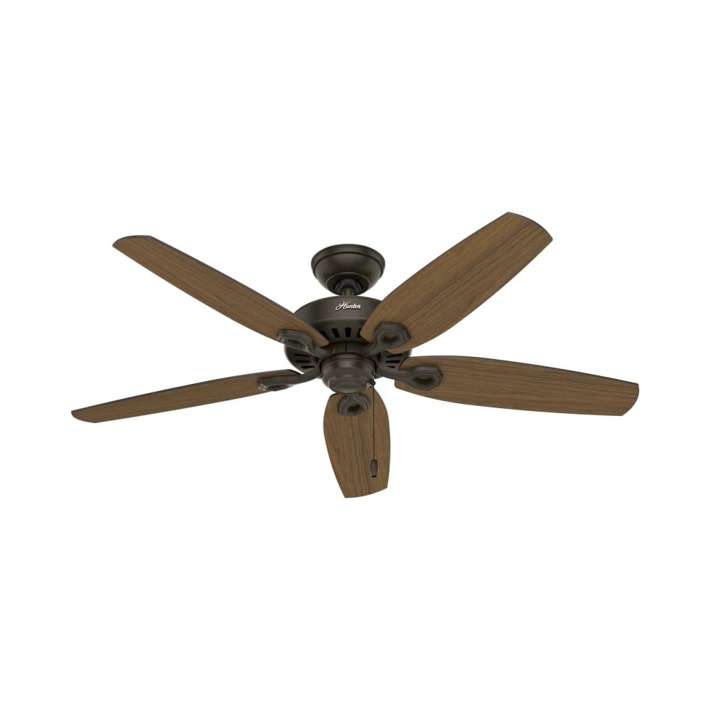 Hunter Builder Elite Ceiling Fan 52 New Bronze Stained Oak