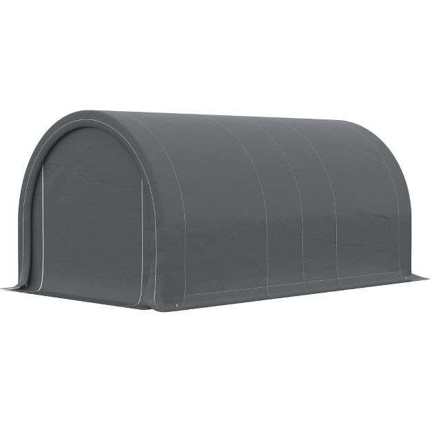 Outsunny 10 x27 X 16 x27 Carport Storage Tent Anti uv Pe Portable Garage For Car Truck Boat Motorcycle Bike Garden Tools Outdoor Work