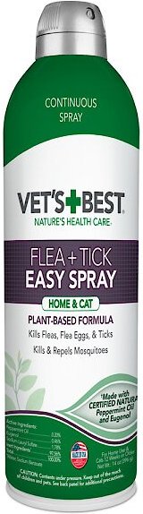 Vet's Best Easy Spray Flea and Tick Prevention Cat Spray， 14-oz bottle