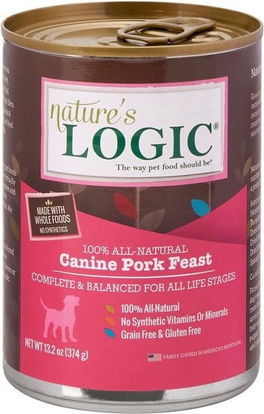 Nature's Logic Canine Pork Feast All Life Stages Grain-Free Canned Dog Food