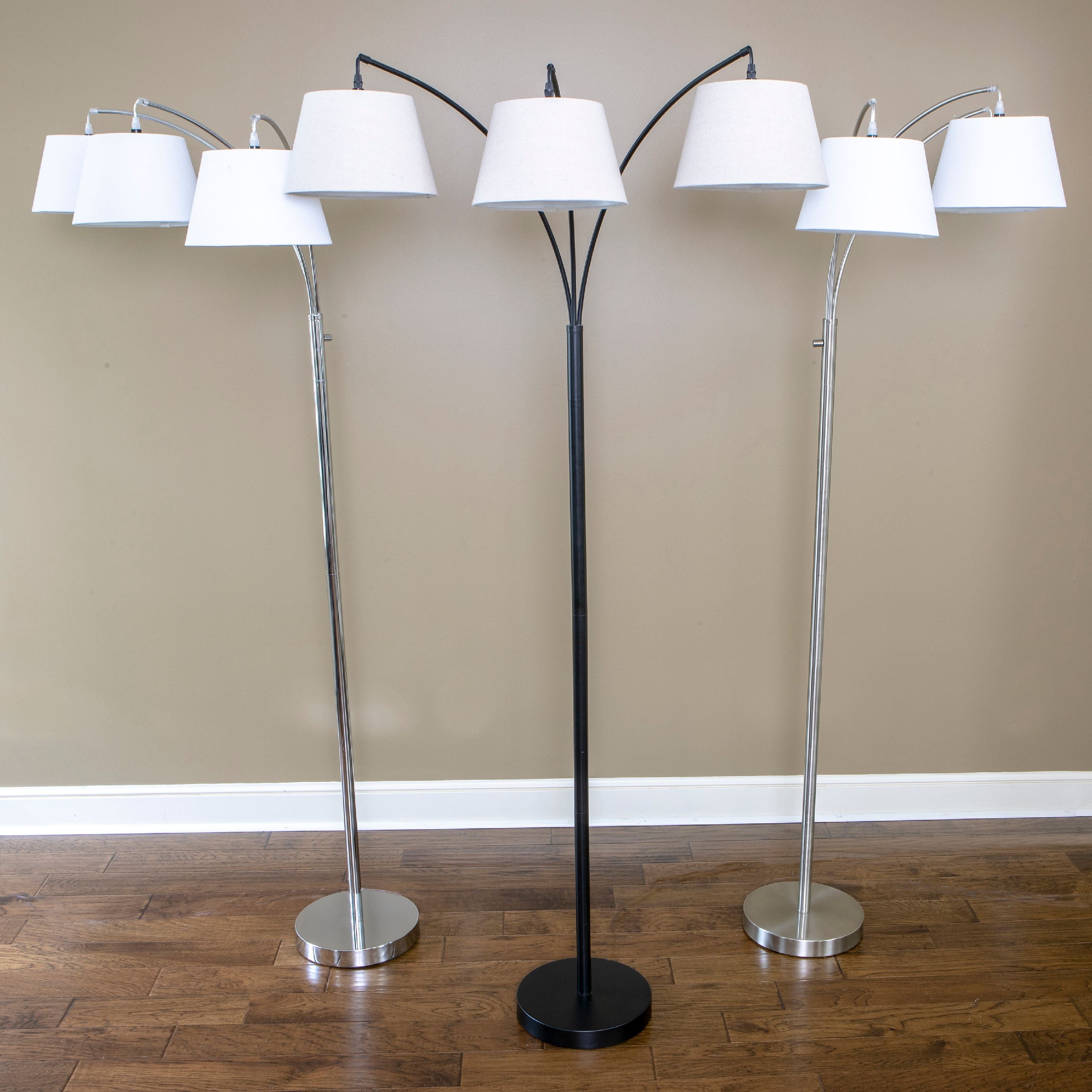 Ashbury 3 Arm Shaded Floor Lamp