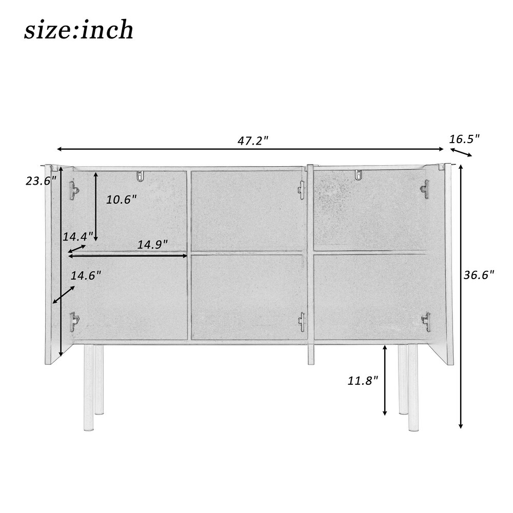 Modern Storage Sideboard  Particle Board   MDF Board Cabinet