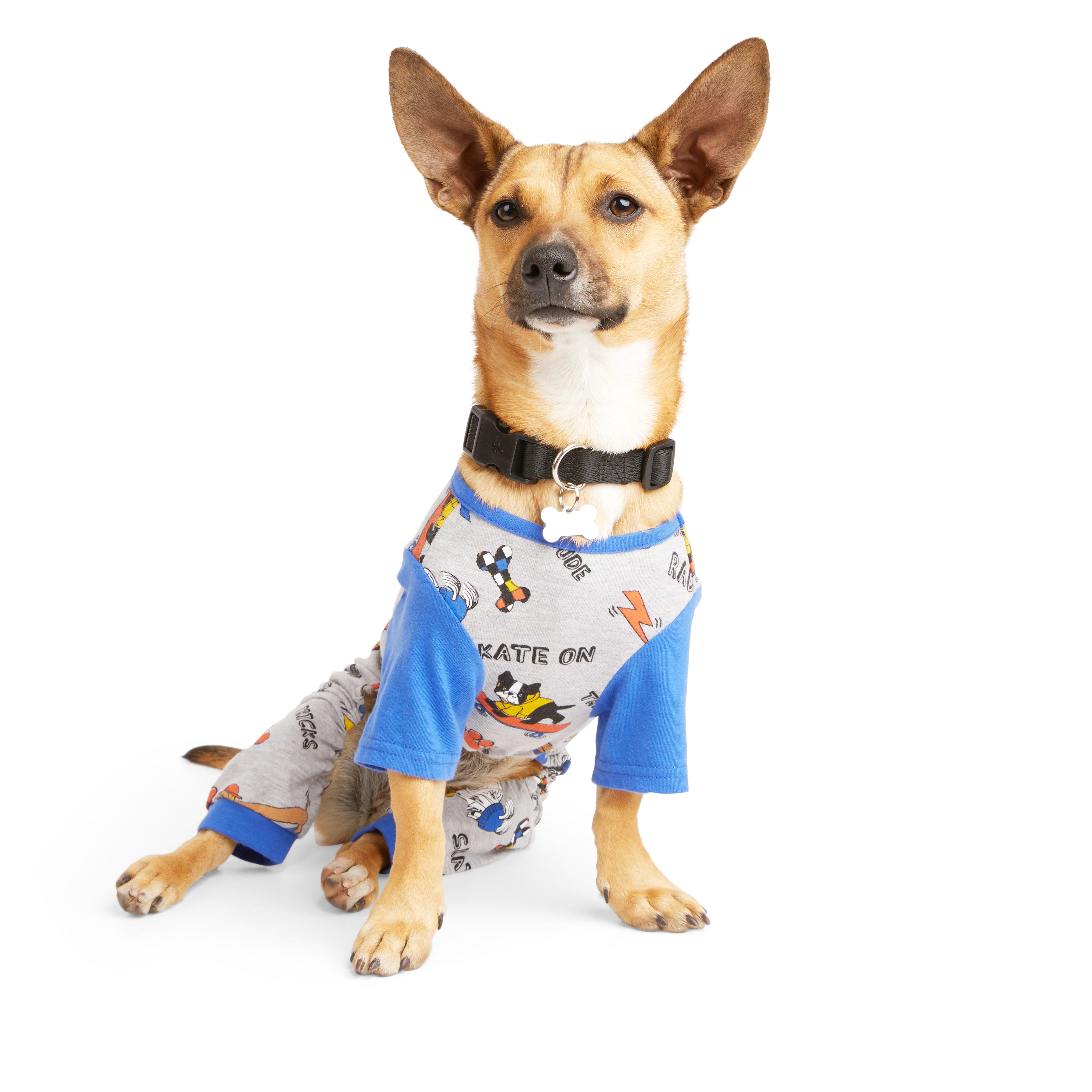 YOULY Blue Pet Pajamas， XX-Small