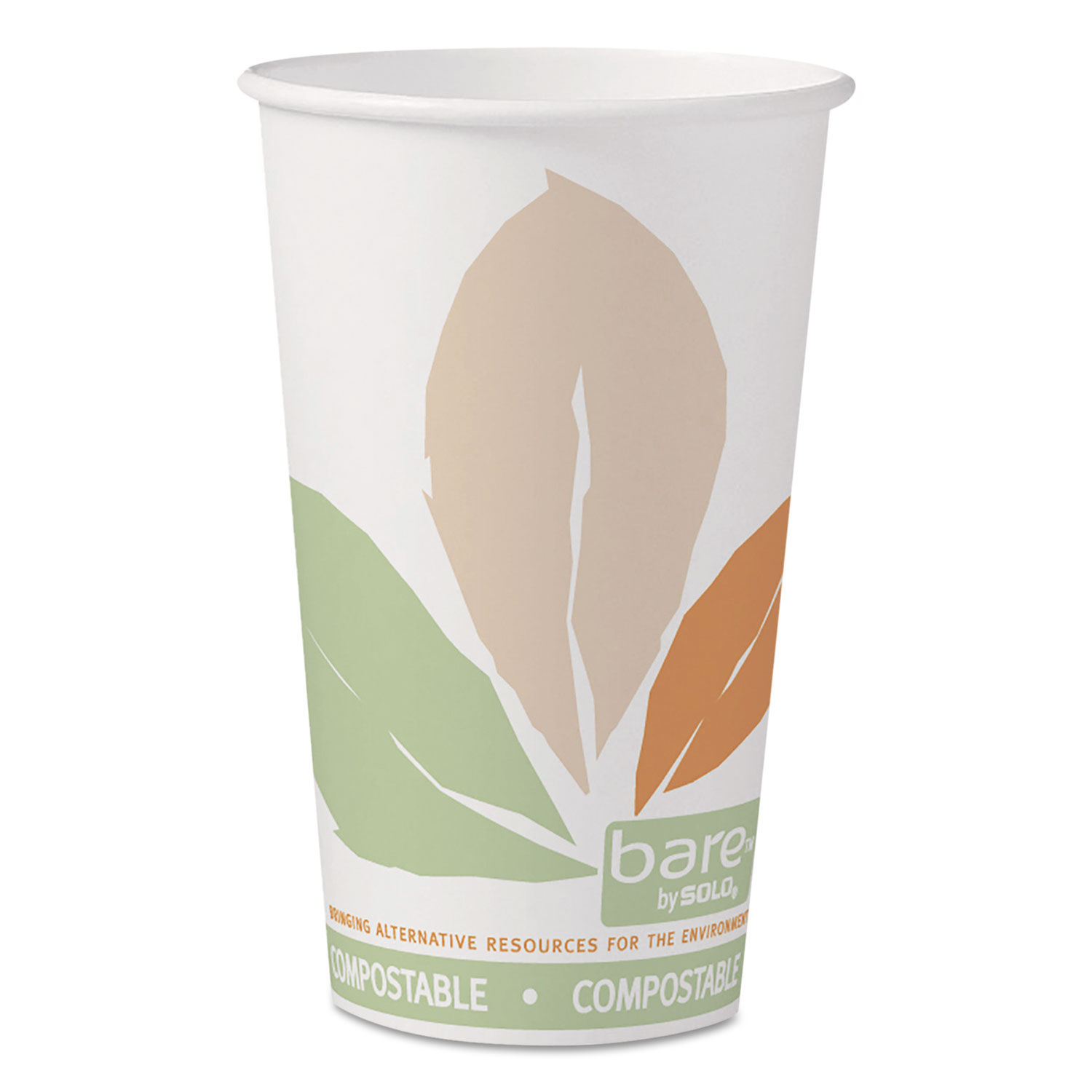 Bare Eco-Forward PLA Paper Hot Cups by SOLOandreg; SCC316PLABBPK