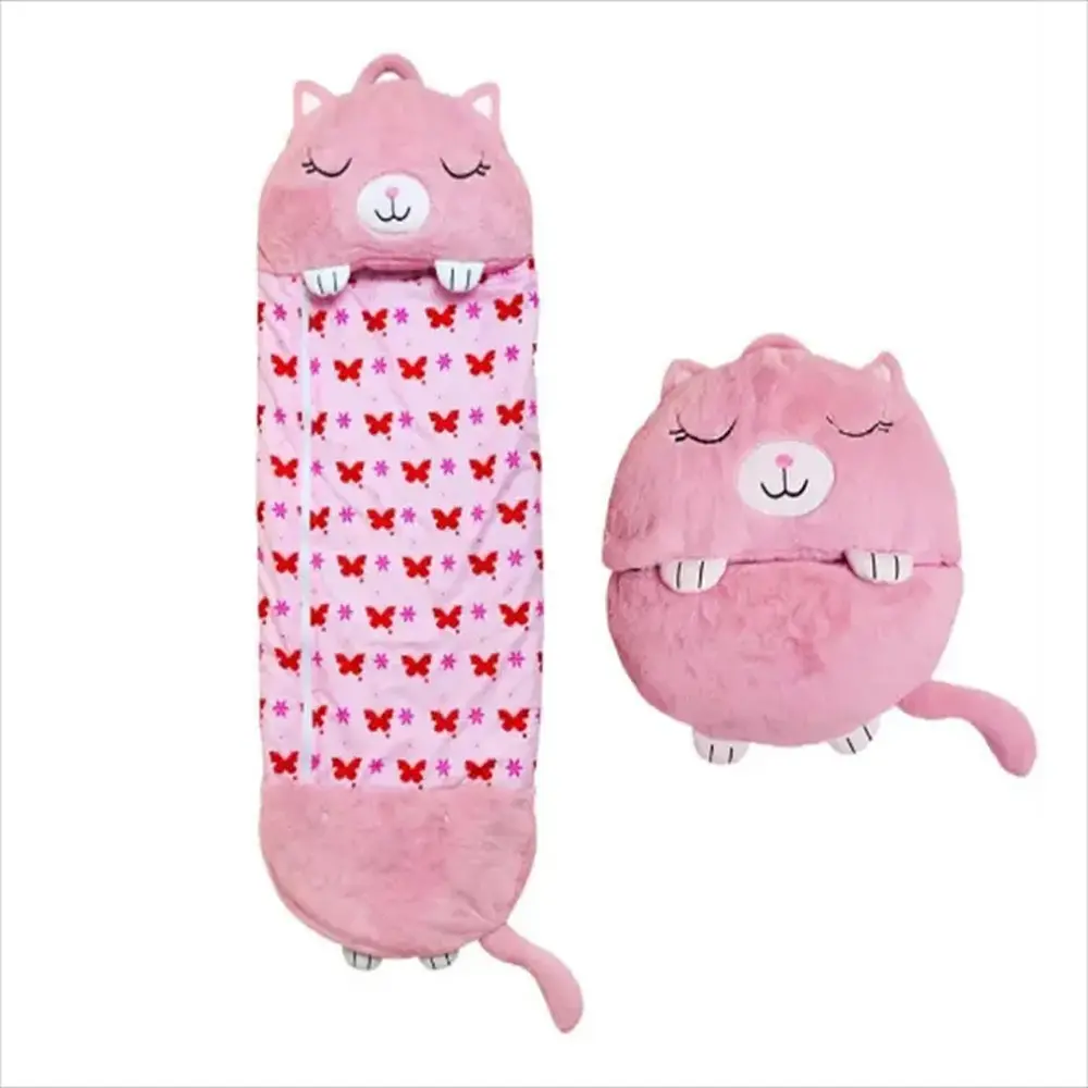 Creative new foldable children's cartoon animals warm and kick   proof outdoor camping sleeping bag