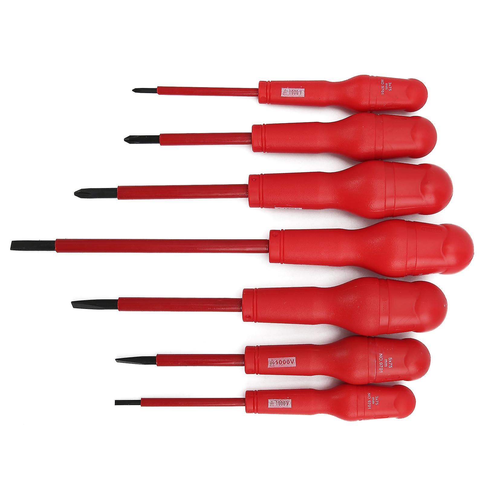 1000v Insulated Screwdriver Set Magnetic Head Electrician Tool With Storage Bag