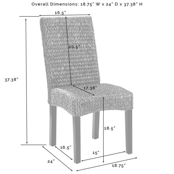 Edgewater 2Pc Dining Chair Set