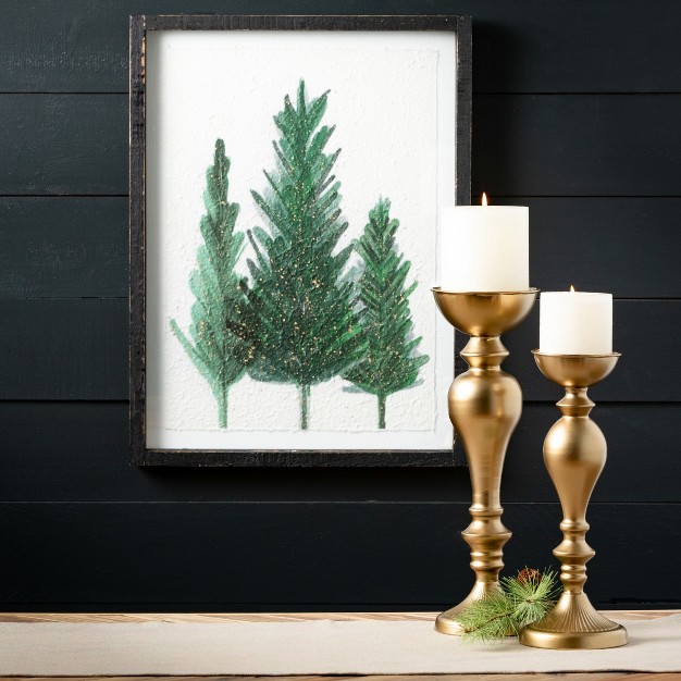 24 25 quot h Sullivans Pine Tree Watercolor Wall Art Green