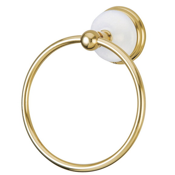 Elements of Design EBA1114PB Towel Ring  Polished ...