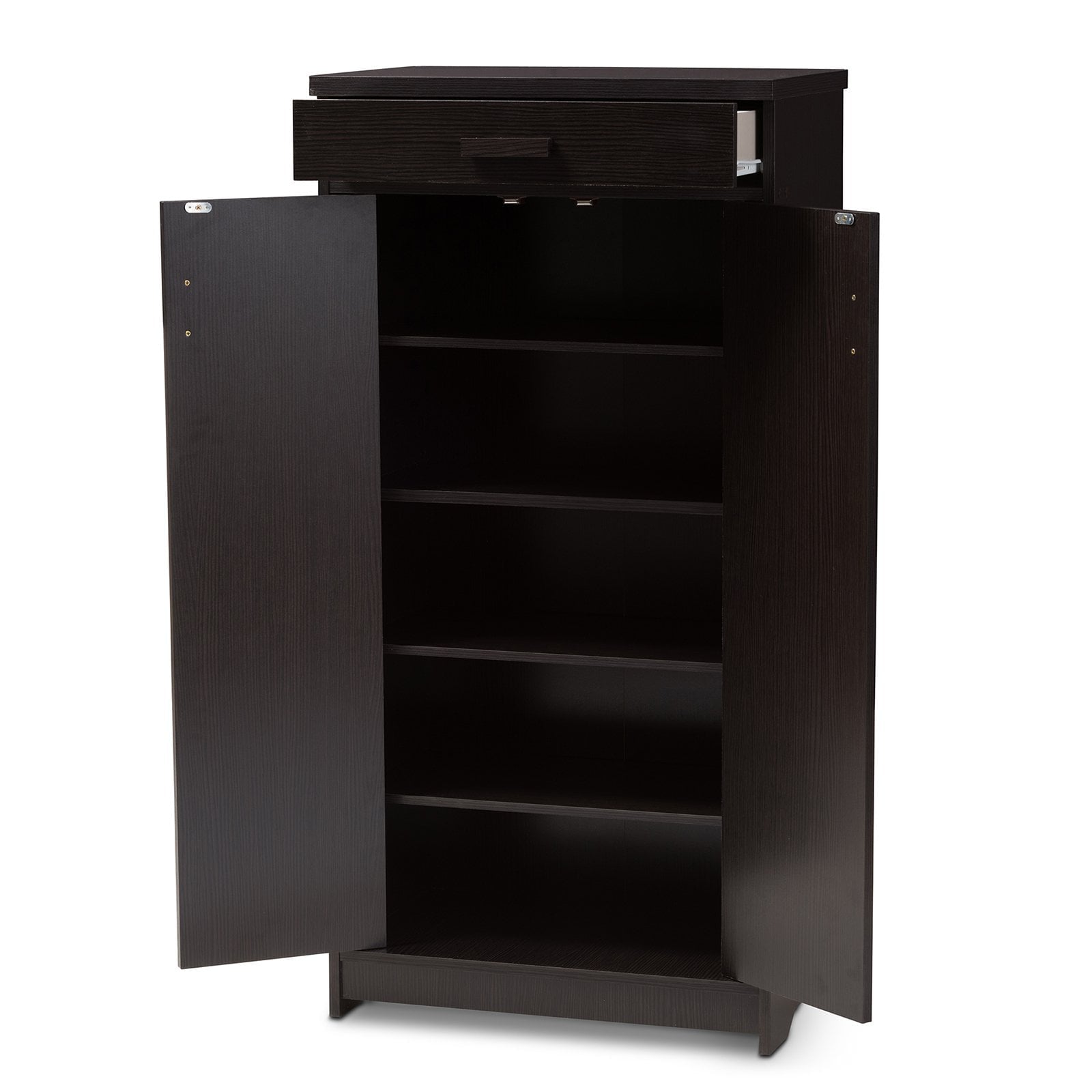 Baxton Studio Bienna Modern Wenge Brown Shoe Cabinet