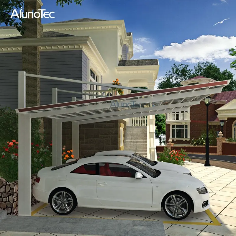 AlunoTec ECO Friendly Customized Terrace Villa Garden Supplies Withstand Snow Wind Carport Car Parking Shed Car Ports