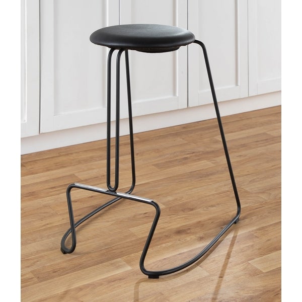 Strick and Bolton Anya Counter Stool in Black Metal - Set of 2