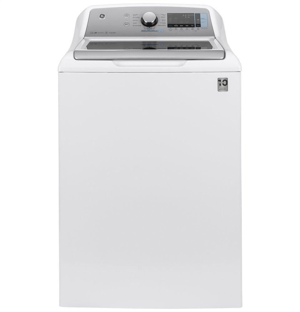 Ge Appliances GTW845CSNWS Ge® 5.0 Cu. Ft. Capacity Smart Washer With Sanitize W/Oxi And Smartdispense