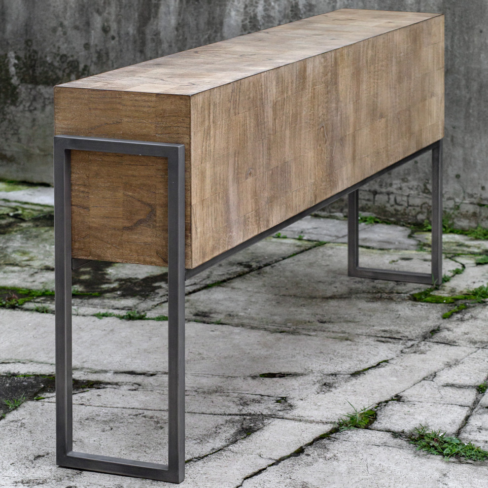 Uttermost Nevis Contemporary Console Table   Modern   Console Tables   by Zin Home  Houzz