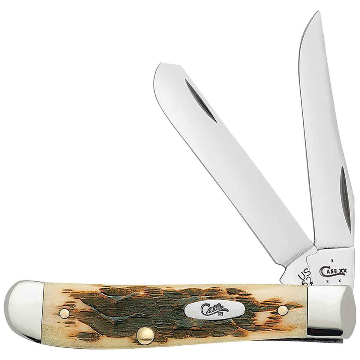 Case Peach Seed Jig Mini Trapper 2.75 inch Folding Knife