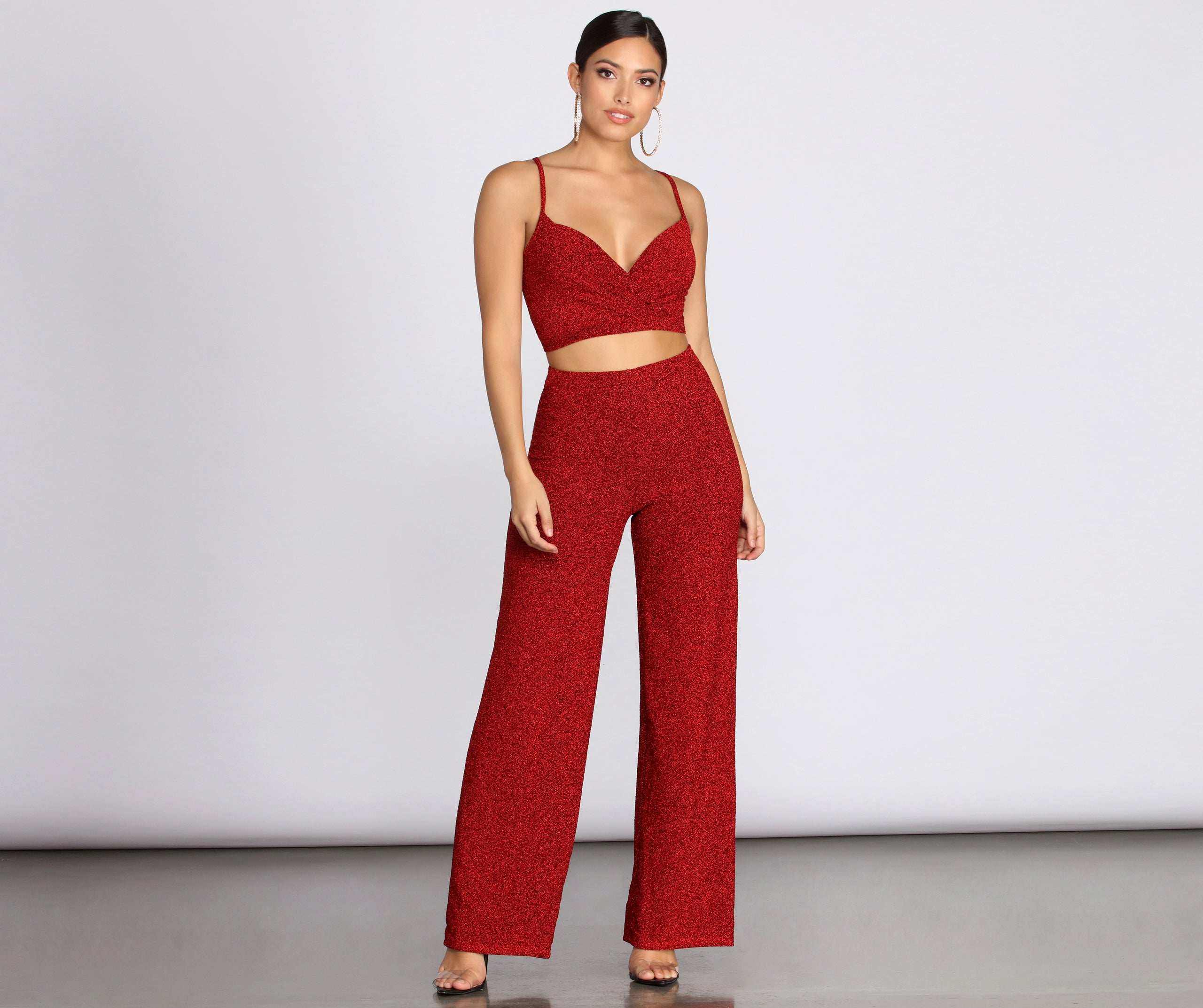 Fiery Fashionista Wide Leg Pants