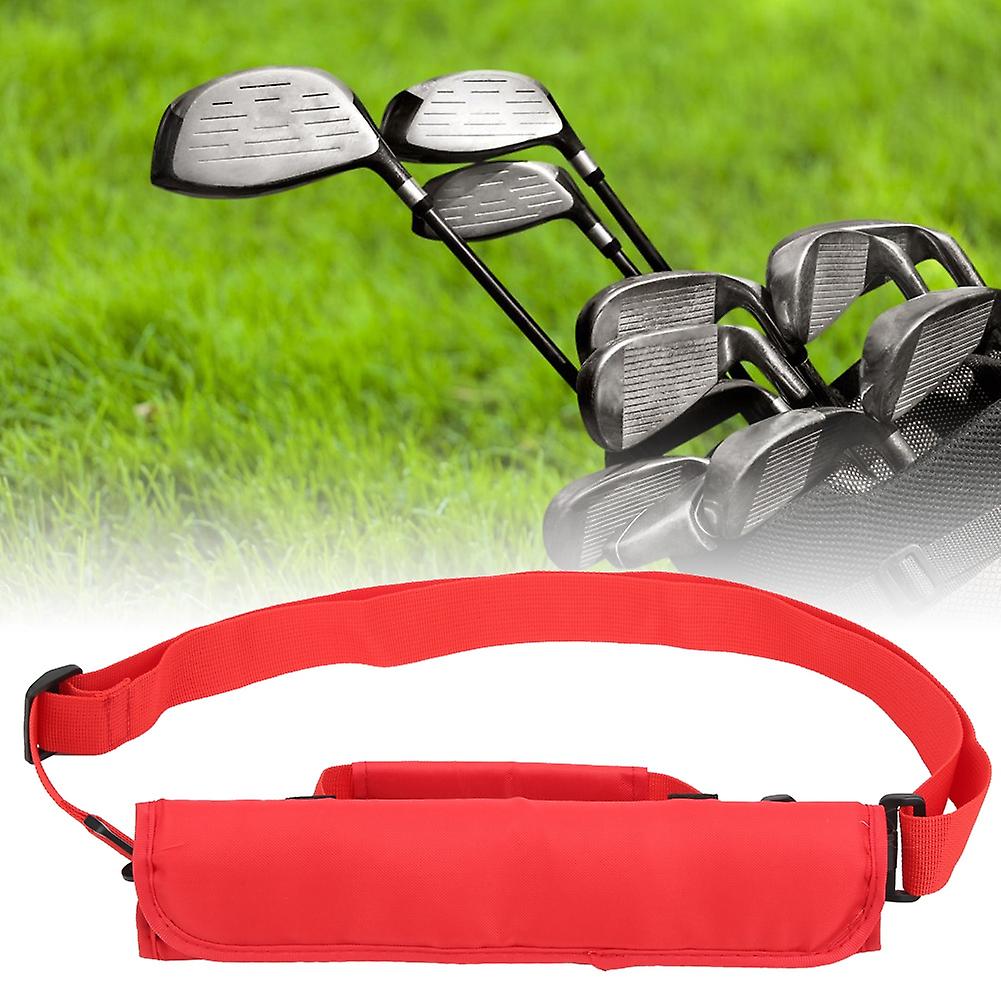 Golf Club Shoulder Bag Portable Grip Small Practicing Training Pouch Carrier Accessoryred