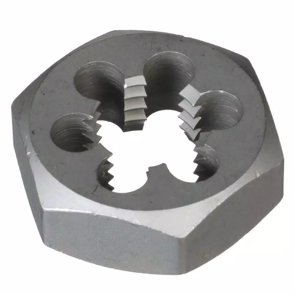 Drill America 1-1/2 in. and#8211; 12 in. Carbon Steel Hex Rethreading Die and#8211; XDC Depot