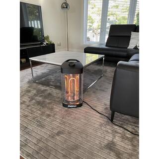 EnerG+ 1200-Watt Infrared Portable Outdoor Oscillating Electric Patio Heater HEA-1200MBLK