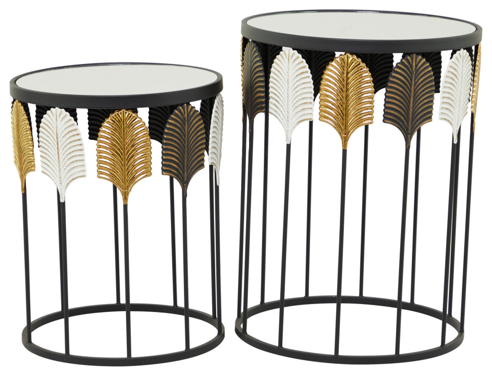 Contemporary Black Metal Accent Table 562021   Contemporary   Coffee Table Sets   by Brimfield  ampMay  Houzz