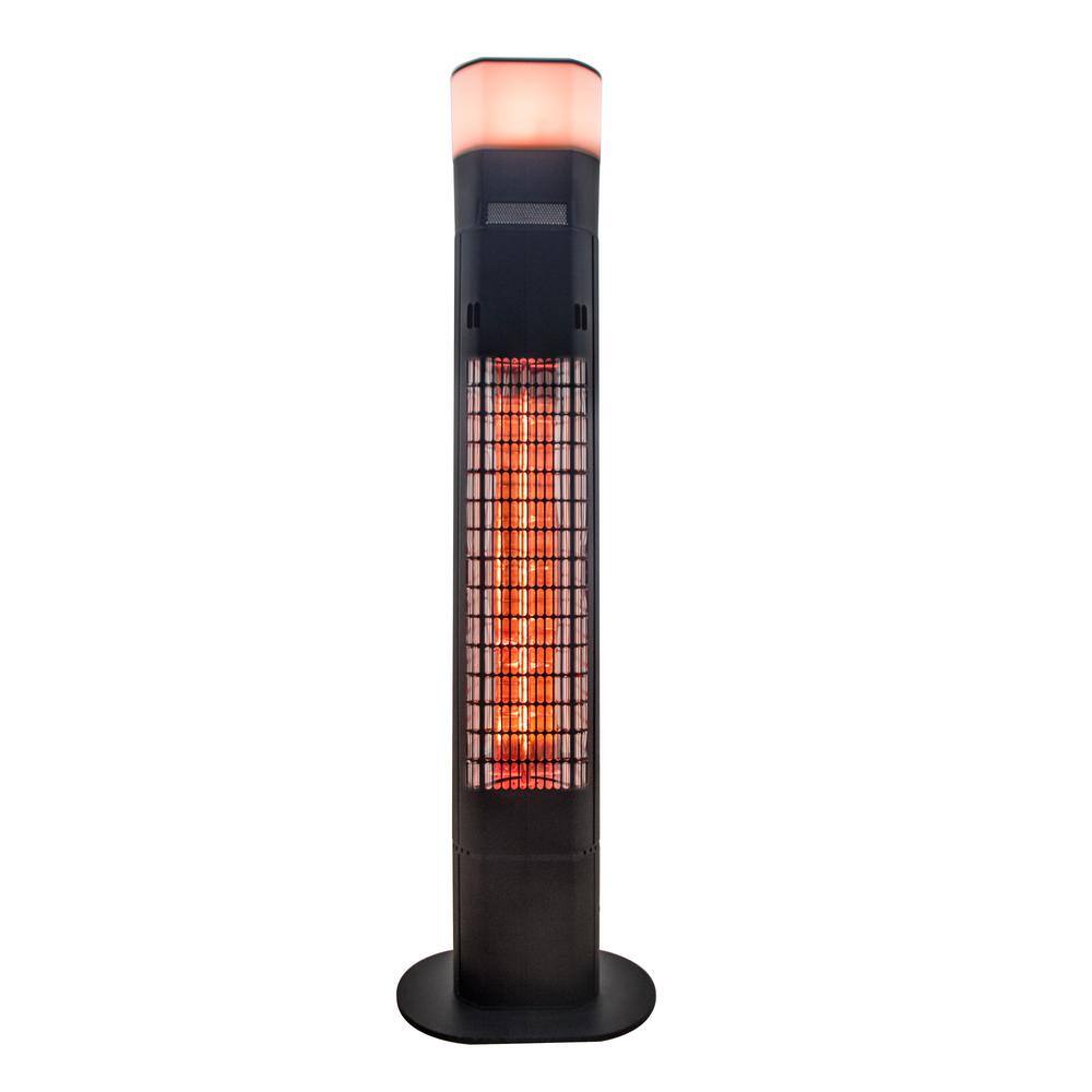 EnerG+ 1500-Watt Infrared Free-Standing Electric Outdoor Heater with Gold Tube Speaker and Remote Control HEA-21848