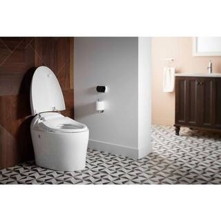 KOHLER Karing Intelligent 1-Piece 1.08 GPF Single Flush Elongated Toilet in White with built in bidet Seat Included K-77780-0