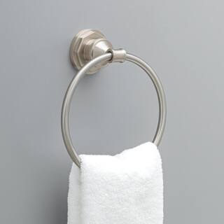 Delta Lochurst Towel Ring in SpotShield Brushed Nickel LHT46-BN