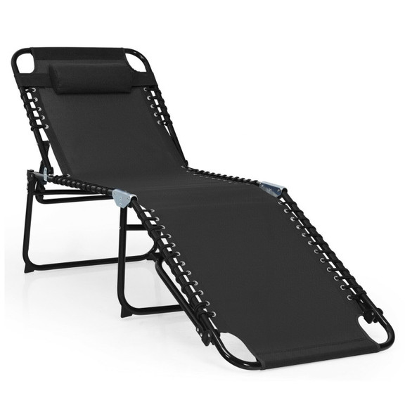 Costway 05891263 Foldable Recline Lounge Chair wit...