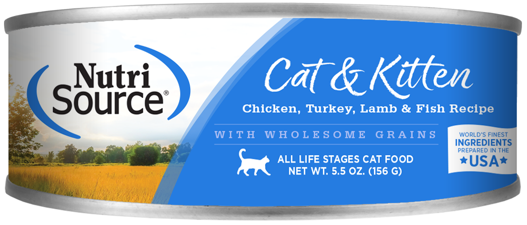 NutriSource Chicken， Turkey Lamb  Fish Select Grain Free Canned Cat F