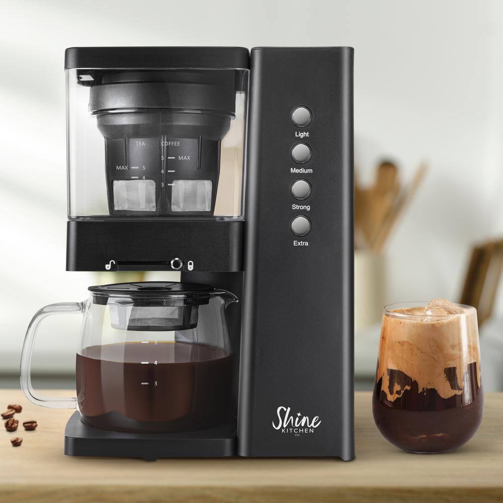 Shine Rapid Cold Brew 5-Cup Coffee Maker and Tea Machine SCB-100-A