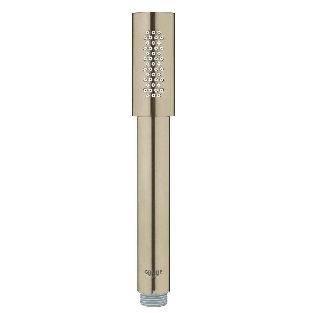 GROHE Sena 1-Spray Patterns with 1.75 GPM 0.5 in. Single Freestanding Handheld Shower Head in Brushed Nickel 26465EN0