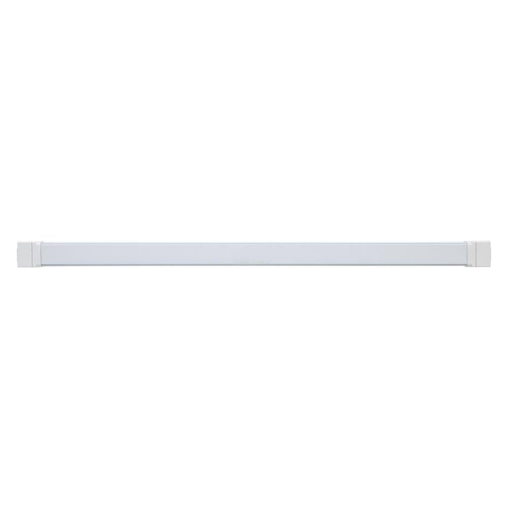 LEDVANCE 4 ft. Vapor Tight Integrated LED Gray Wraparound Light with Dual Selectable CCT and Lumen 62709