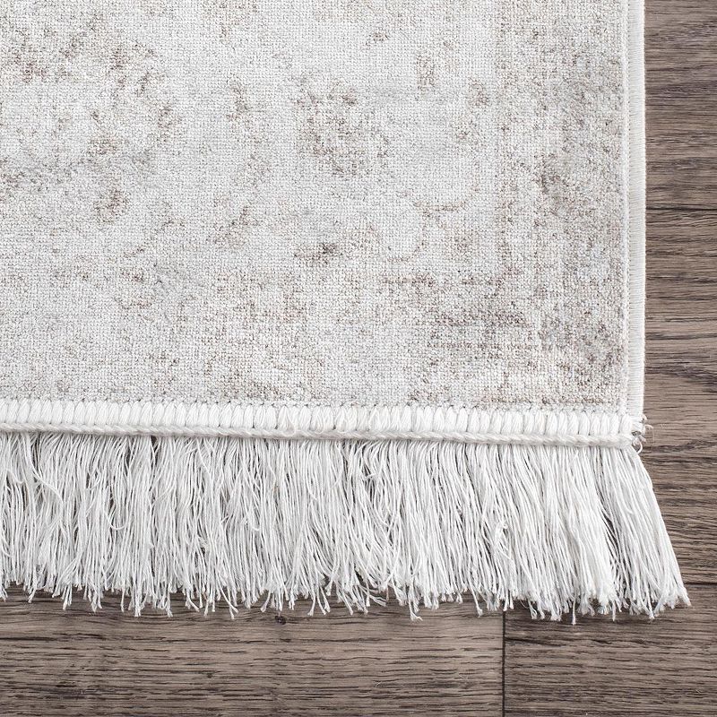 nuLOOM Vintage Floral Elyse Fringe Area Rug