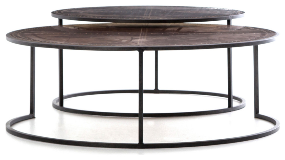 Catherine Nesting Coffee Table   Industrial   Coffee Table Sets   by Marco Polo Imports  Houzz