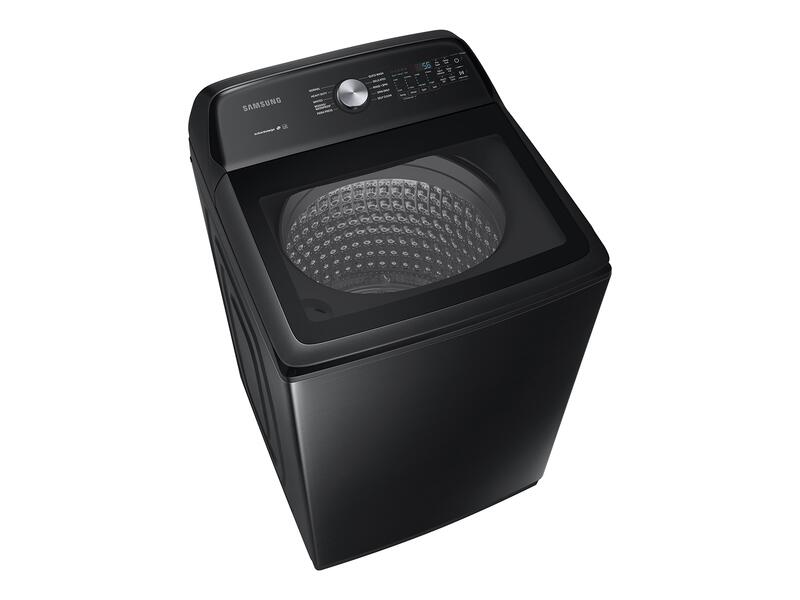 Samsung WA50R5200AV 5.0 Cu. Ft. Capacity Top Load Washer With Active Waterjet In Brushed Black