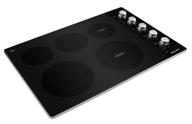 KitchenAid ADA 30 Stainless Steel Electric Cooktop With 5 Elements And Knob Controls