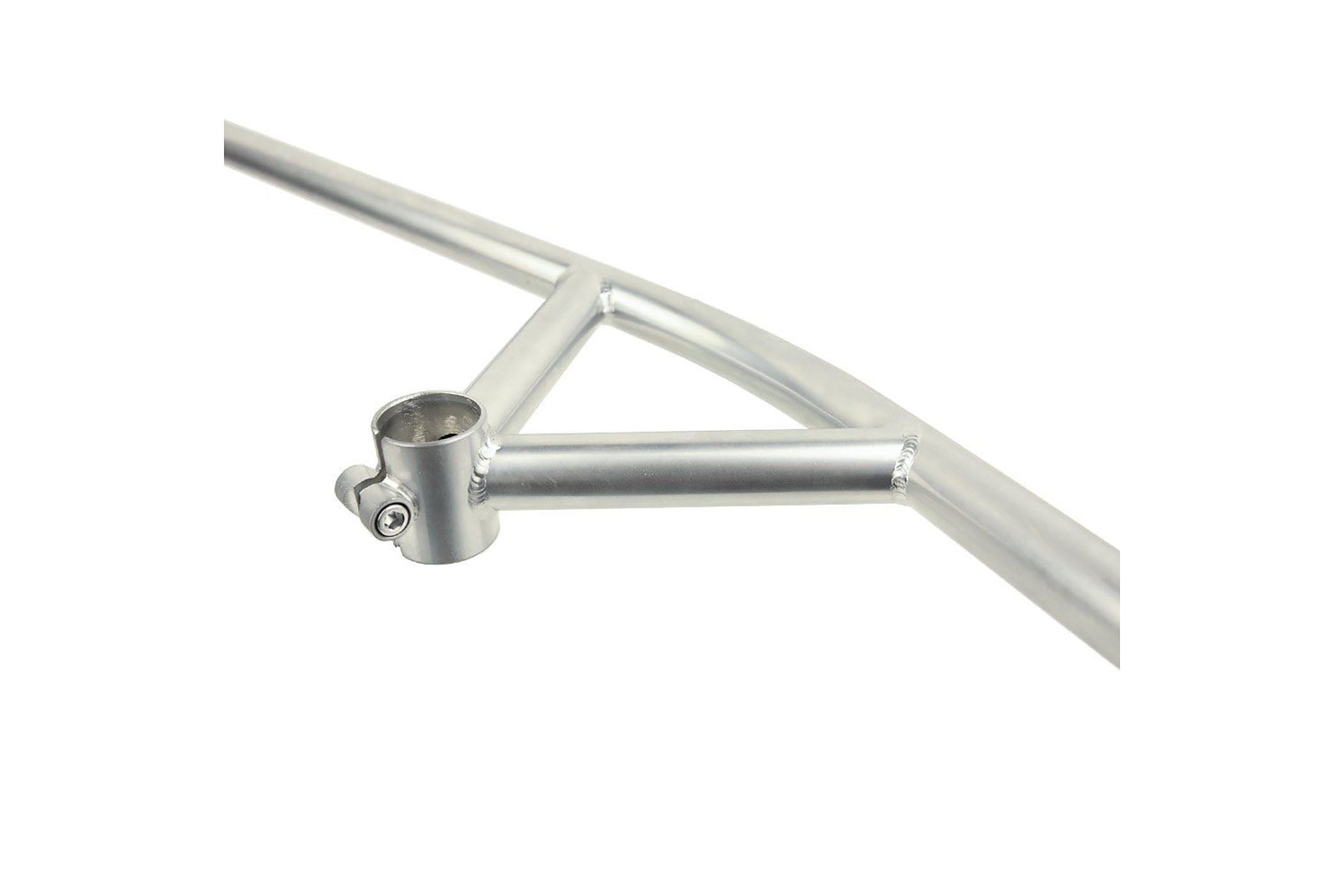 Blue Lug Fairweather B903 Bullmoose Handlebar 710mm 15mm Sweep Silver