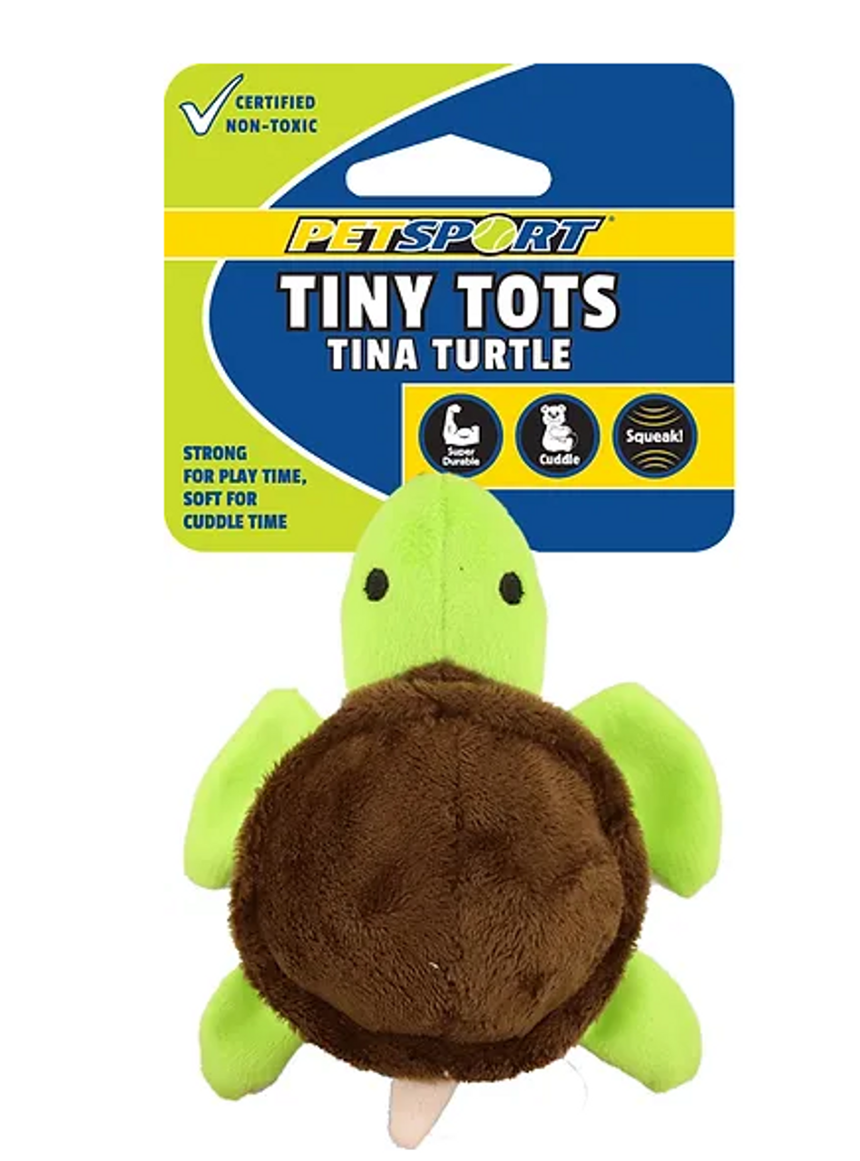 PetSport Tiny Tots Tina Turtle Dog Toy