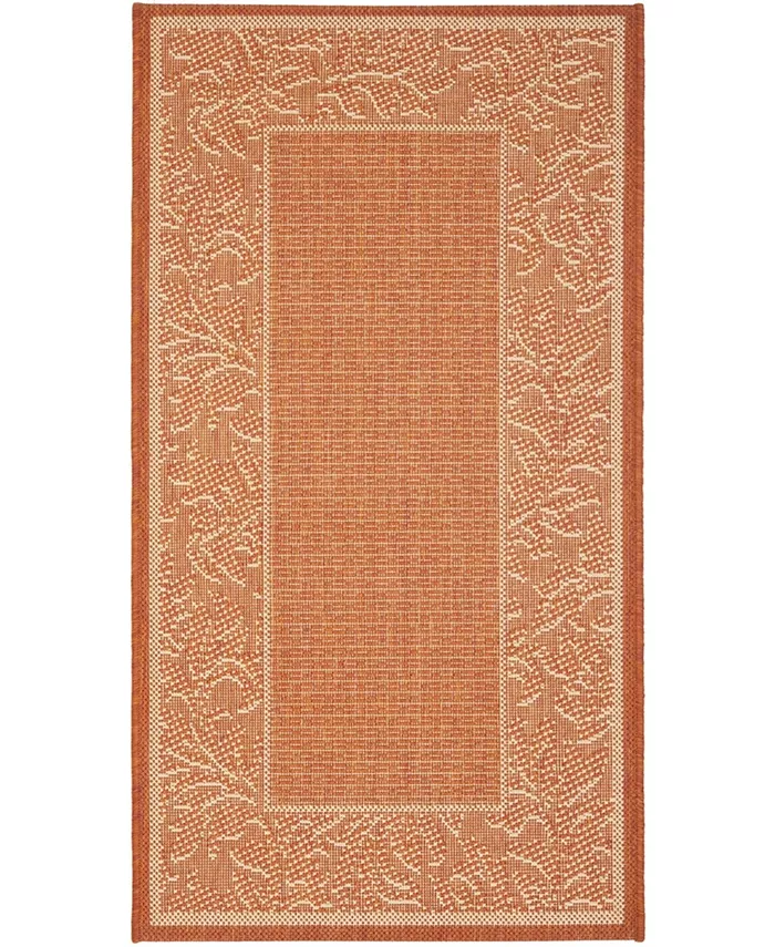 Safavieh Courtyard CY2666 Terracotta and Natural 2' x 3'7 Sisal Weave Outdoor Area Rug