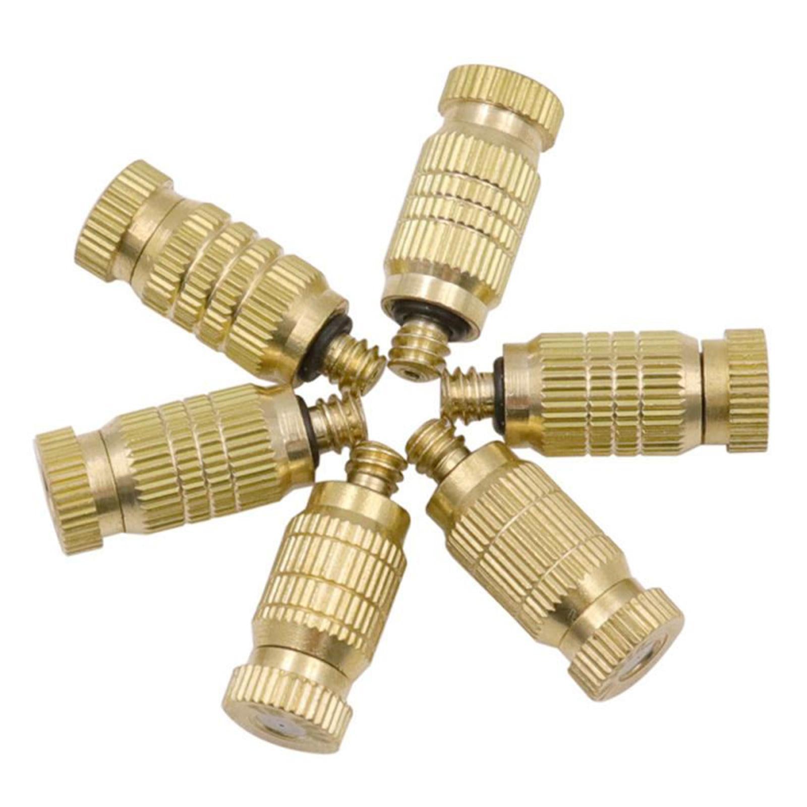 Brass Misting Nozzle Spray Head Garden Cooling System Sprinklers 0.2mm